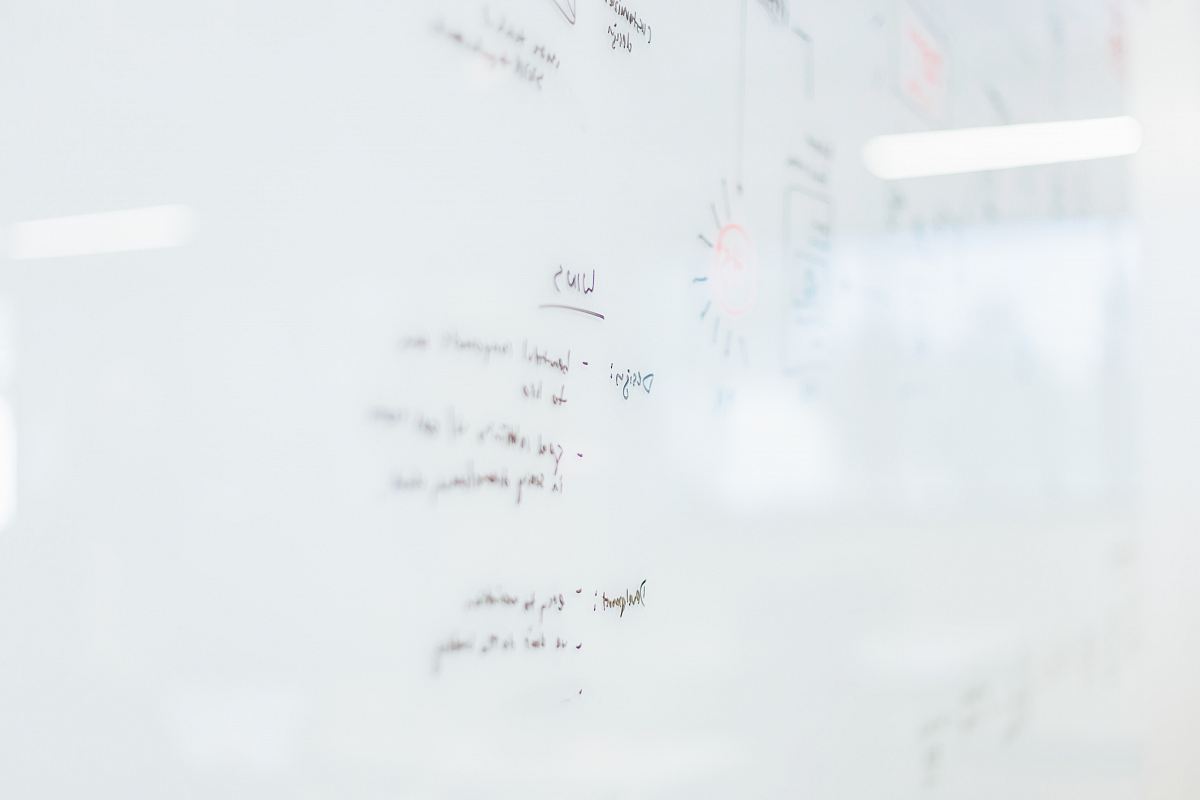 white dry erase board